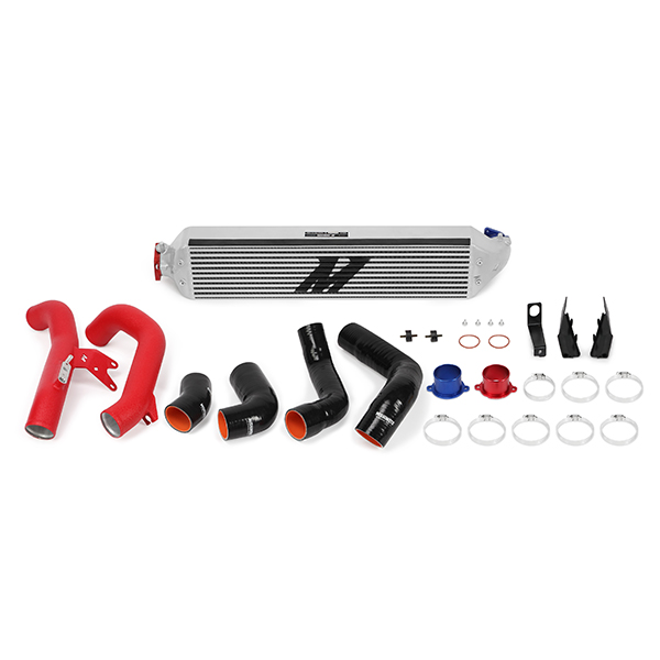 Mishimoto — Mishimoto 2016+ Honda Civic 1.5T / 2017+ Honda Civic Si Silver Intercooler Kit w/Red Pipes - view 10
